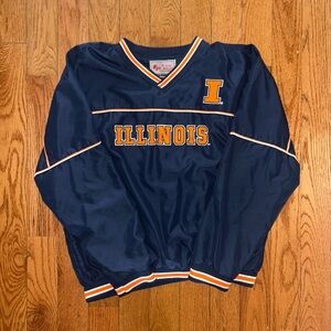 Illinois Team Pride Vintage Pullover Size Large